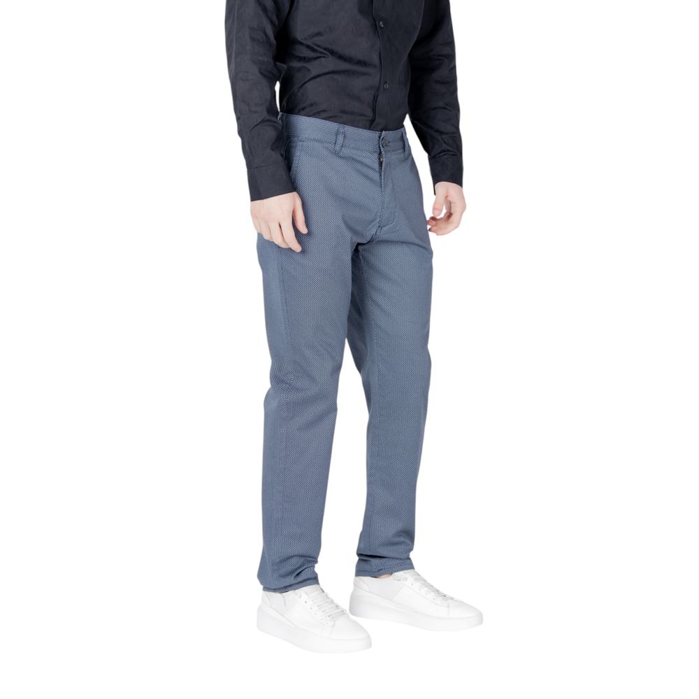 Blaue Skinny-Hose aus Baumwolle