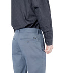 Blaue Skinny-Hose aus Baumwolle