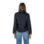 Schwarze Baumwollbluse