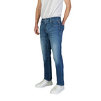 Blaue Slim Fit Jeans aus Baumwolle