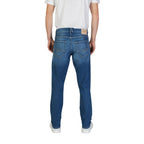 Blaue Slim Fit Jeans aus Baumwolle
