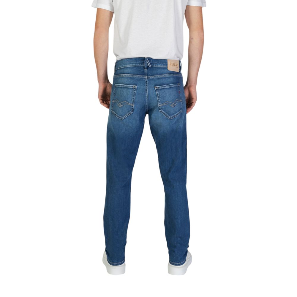 Blaue Slim Fit Jeans aus Baumwolle