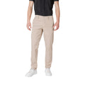 Beige Baumwoll-Freizeithose