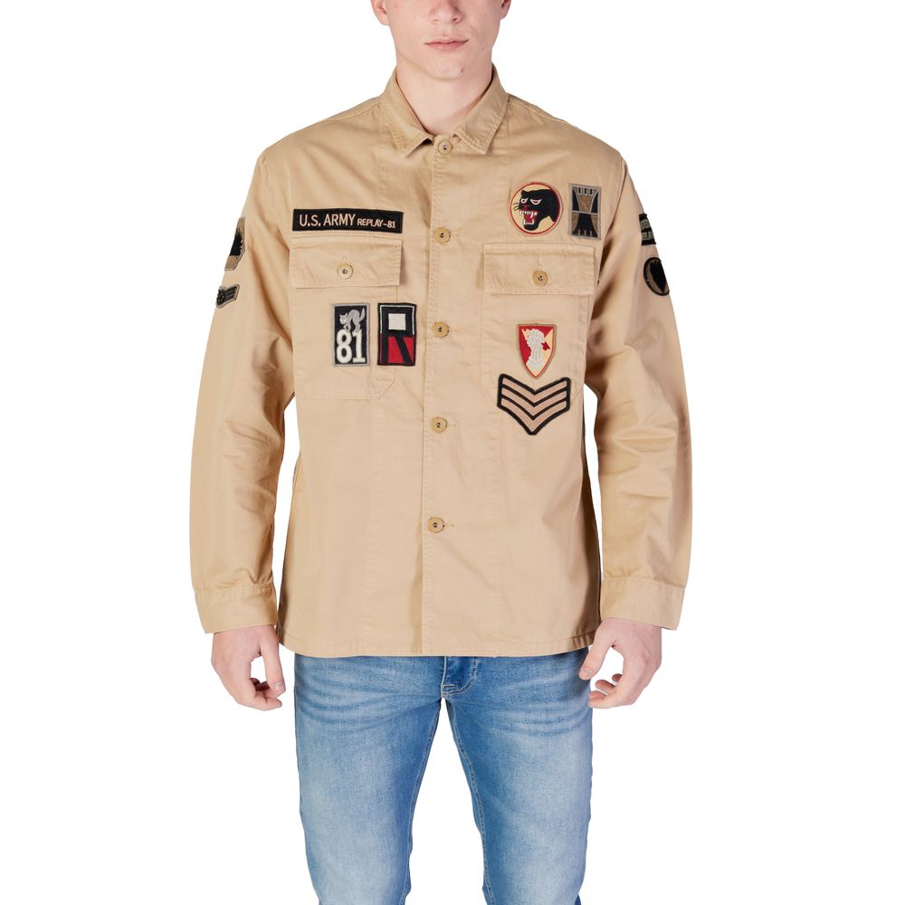 Beige Jeanshemd