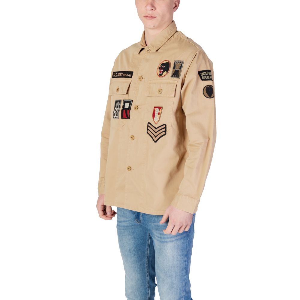 Beige Jeanshemd