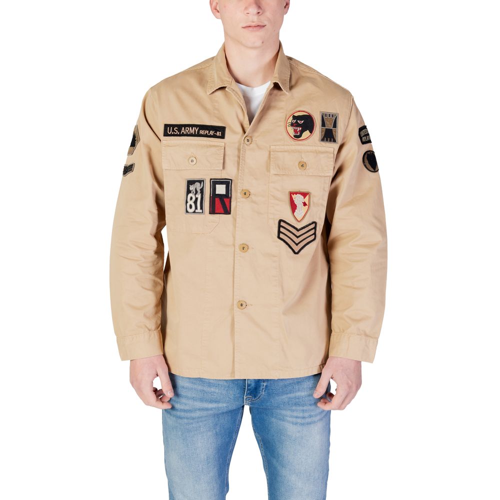 Beige Jeanshemd