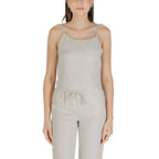 Beige Recycled Polyester Top
