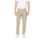 Bicolor Cotton Casual Pants