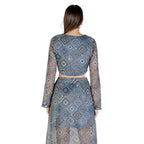 Blue Recycled Polyester Top