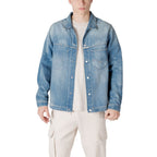 Hellblaue Jeansjacke aus Baumwolle