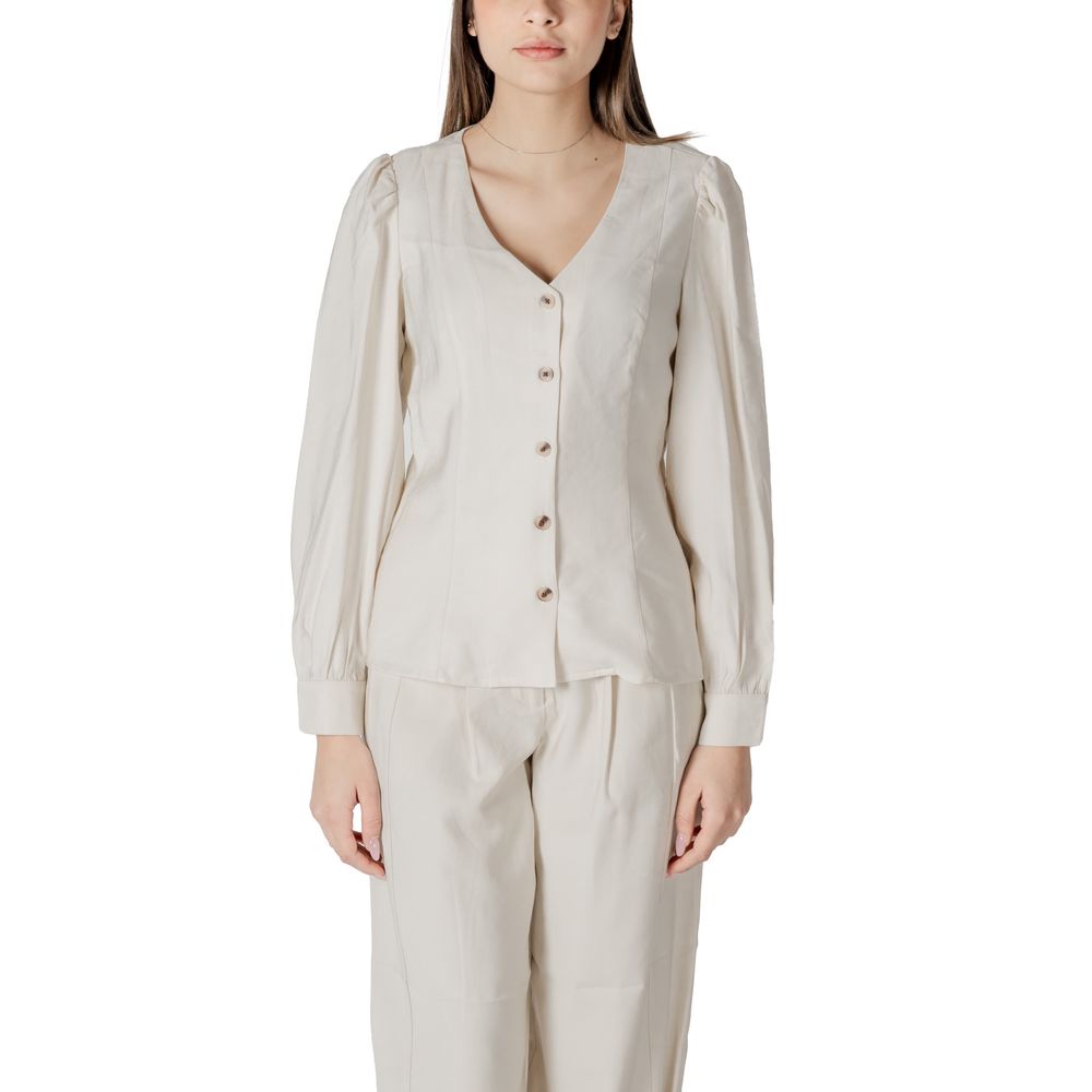 Beige Viscose Top