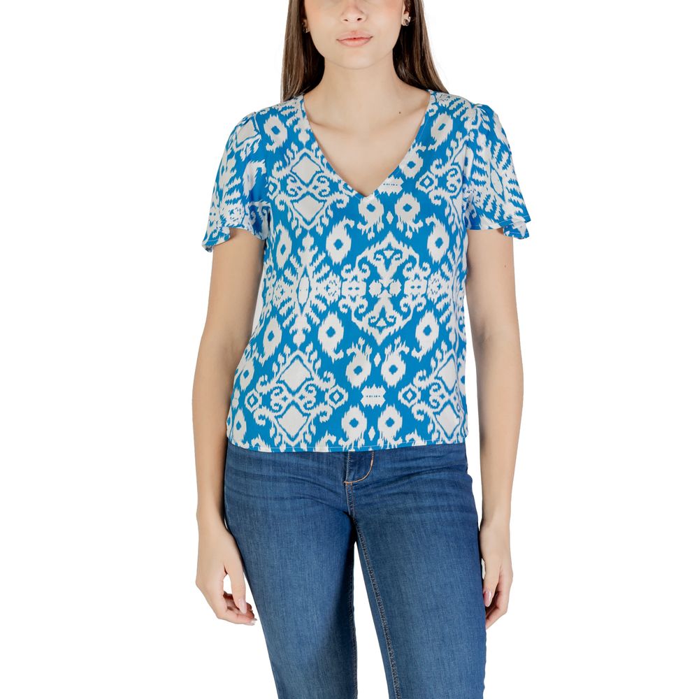 Camicia in viscosa blu
