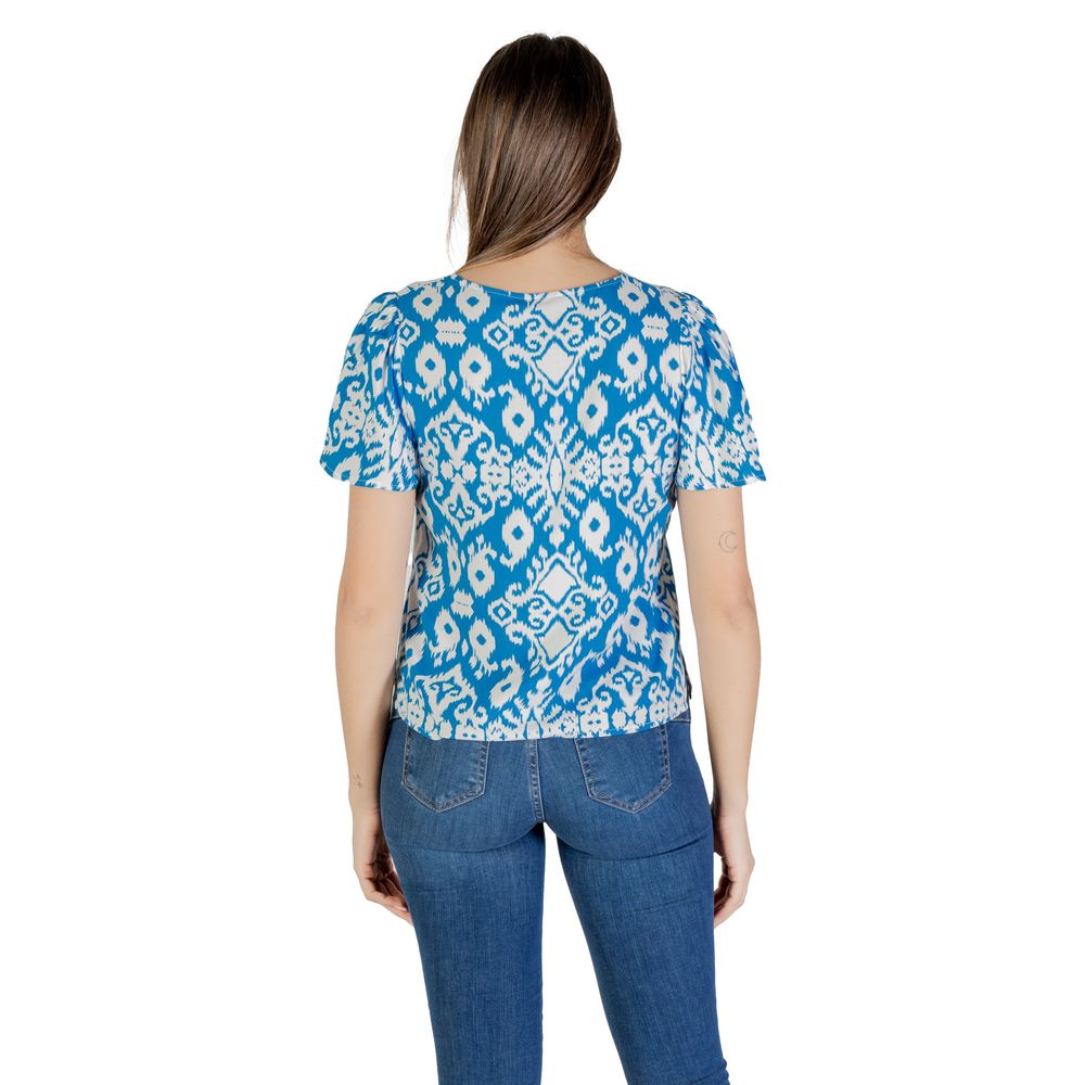 Camicia in viscosa blu