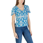 Camicia in viscosa blu