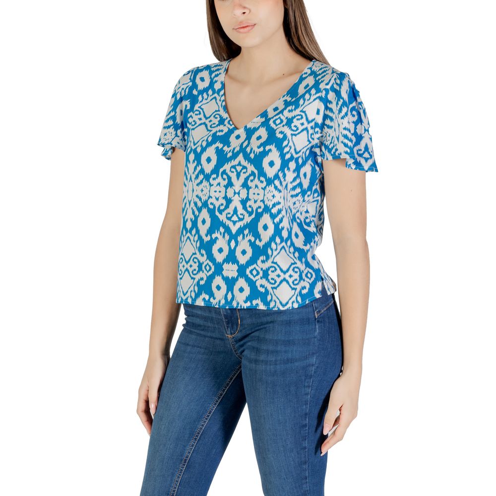Camicia in viscosa blu