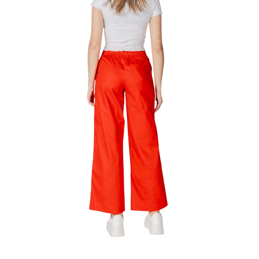 Multicolor Cotton Casual Pants