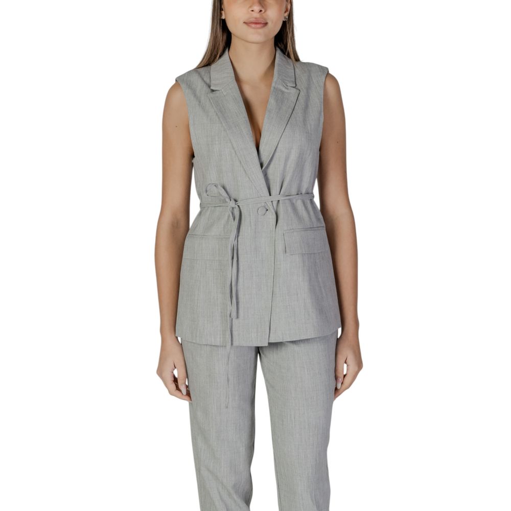 Gilet in Poliestere Riciclato Grigio