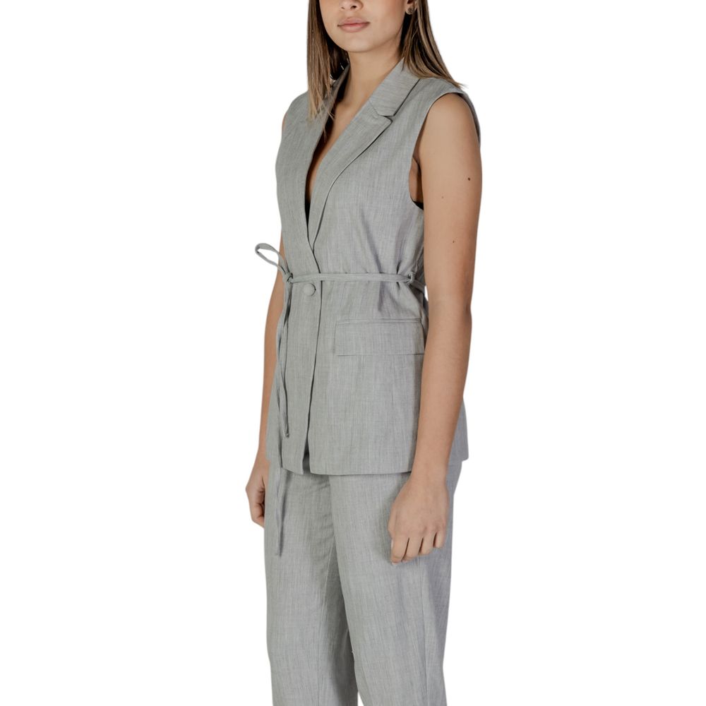 Gilet in Poliestere Riciclato Grigio