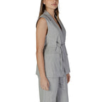 Gilet in Poliestere Riciclato Grigio