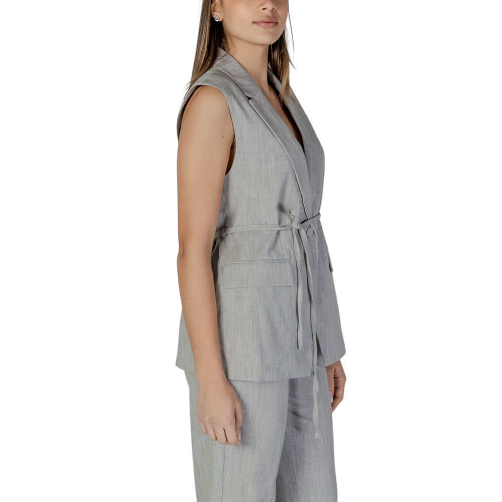 Gilet in Poliestere Riciclato Grigio