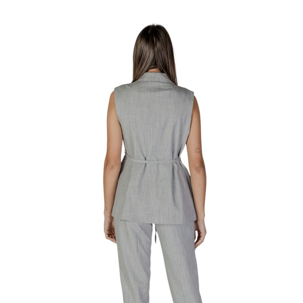 Gilet in Poliestere Riciclato Grigio