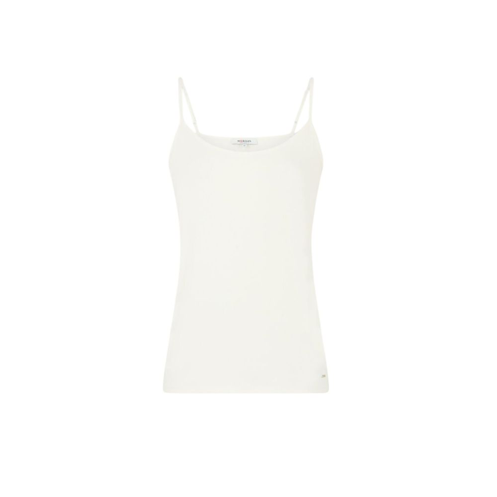 Cremefarbene Baumwoll-Tanktops