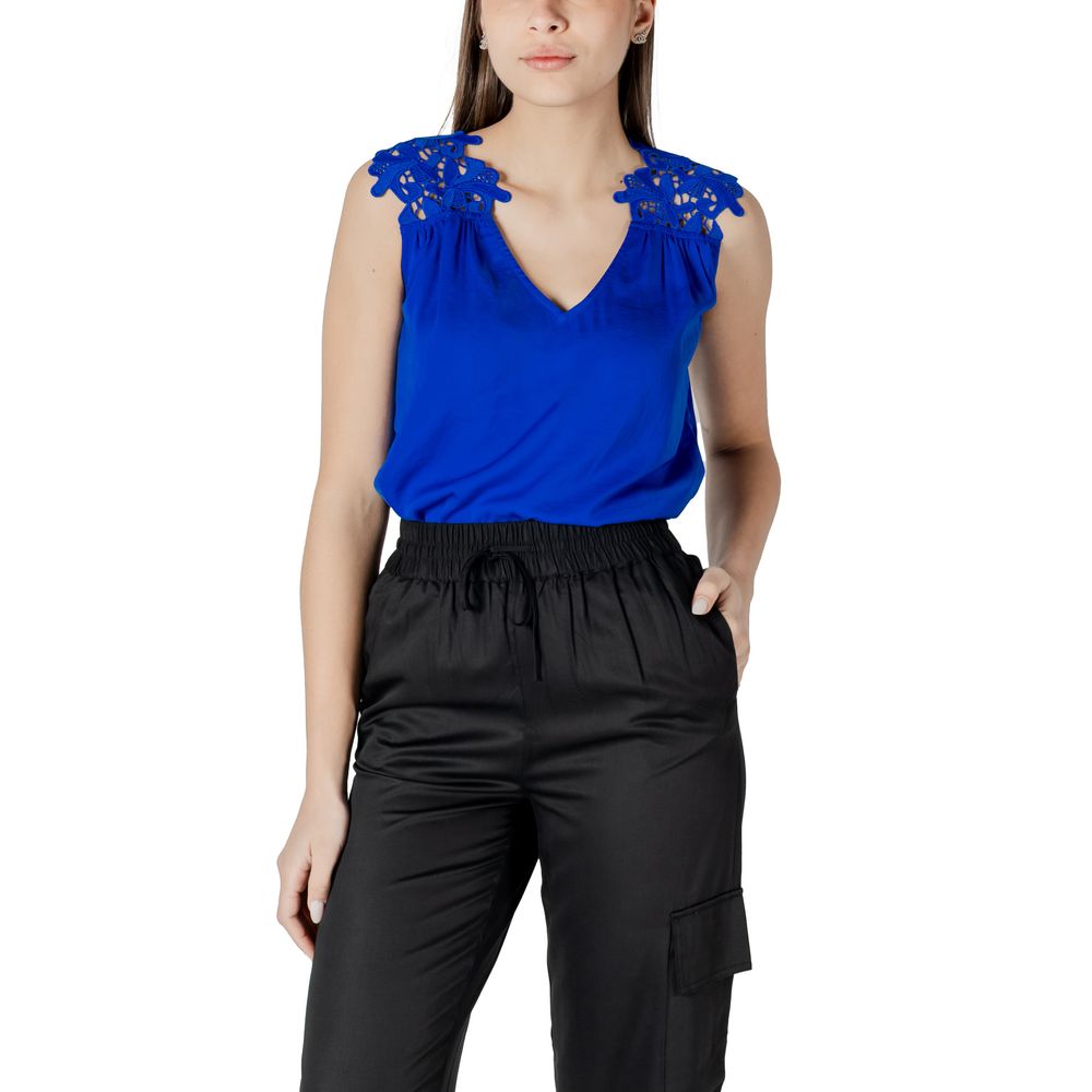 Blaue Polyester-Tanktops