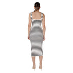 Beige Viscose Long Dress