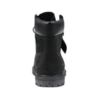 Black Leather Lace-Up Boots