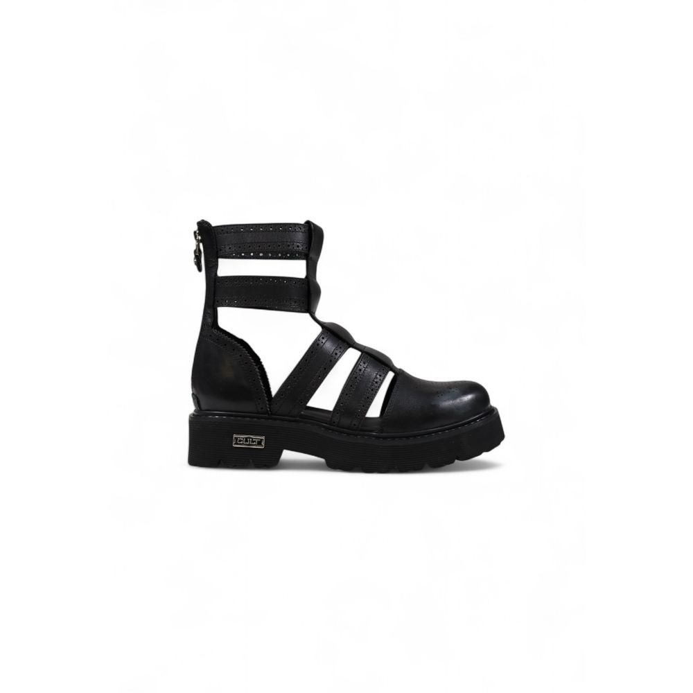 Sandali in pelle nera