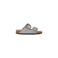 Pantofole in pelle grigia