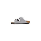 Pantofole in pelle grigia