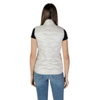 White Polyamide Sleeveless Jacket