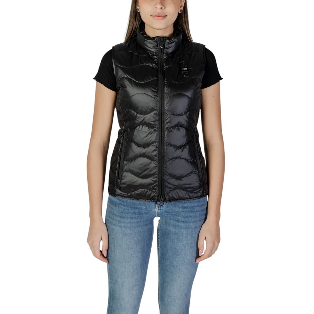 Gilet smanicato in poliammide nero