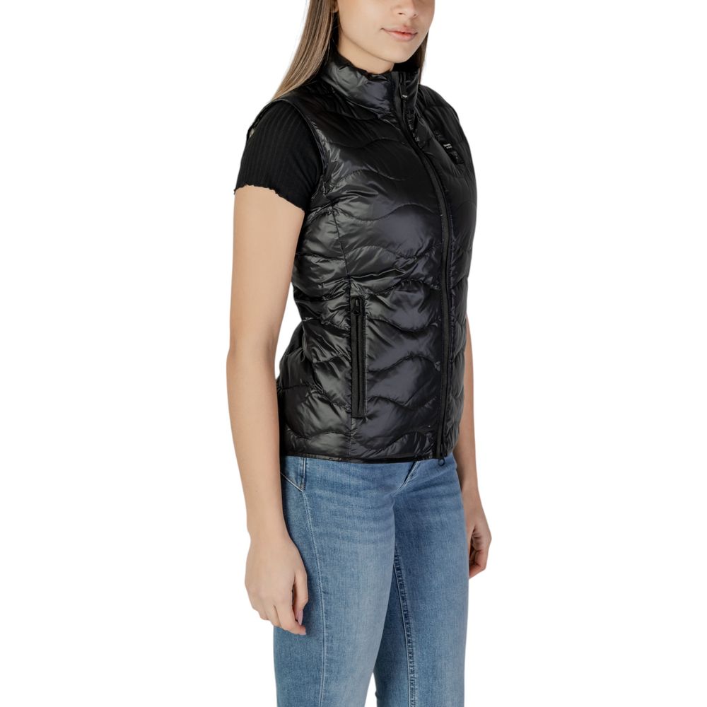 Gilet smanicato in poliammide nero