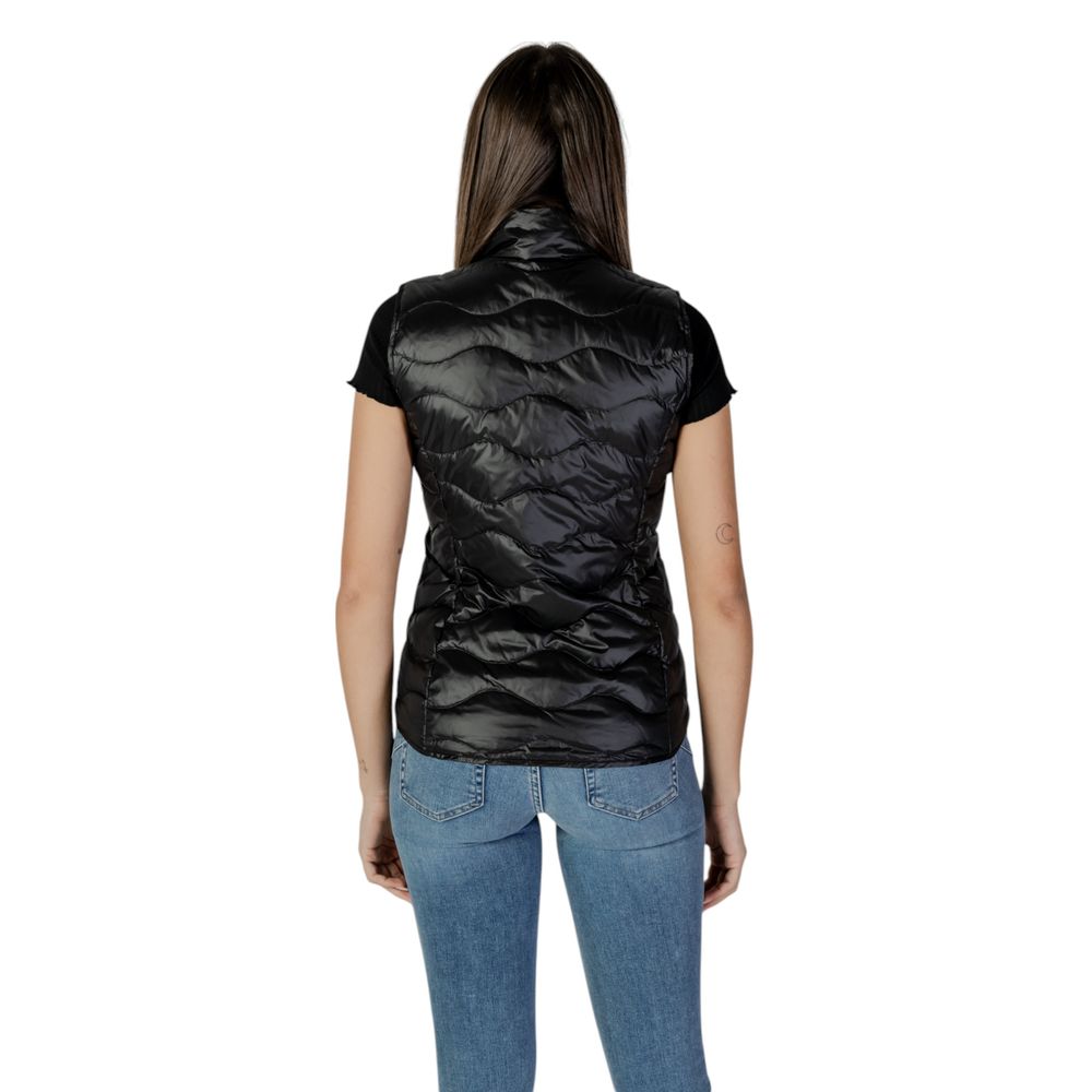 Gilet smanicato in poliammide nero
