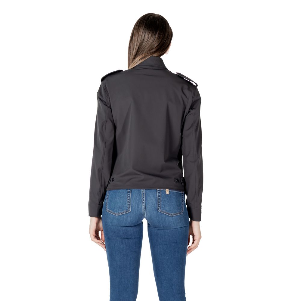 Black Polyamide Biker Jacket