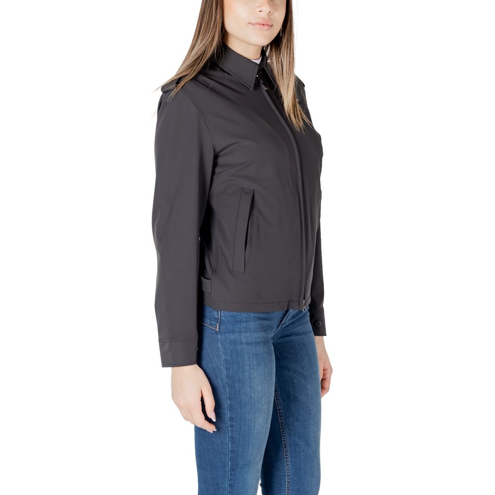 Black Polyamide Biker Jacket