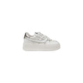 White Leather Platform Sneakers