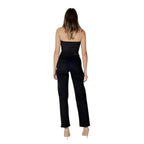Black Cotton Relaxed Fit Jeans
