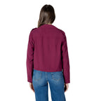 Purple Viscose Parka