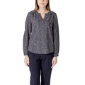 Camicia in viscosa blu
