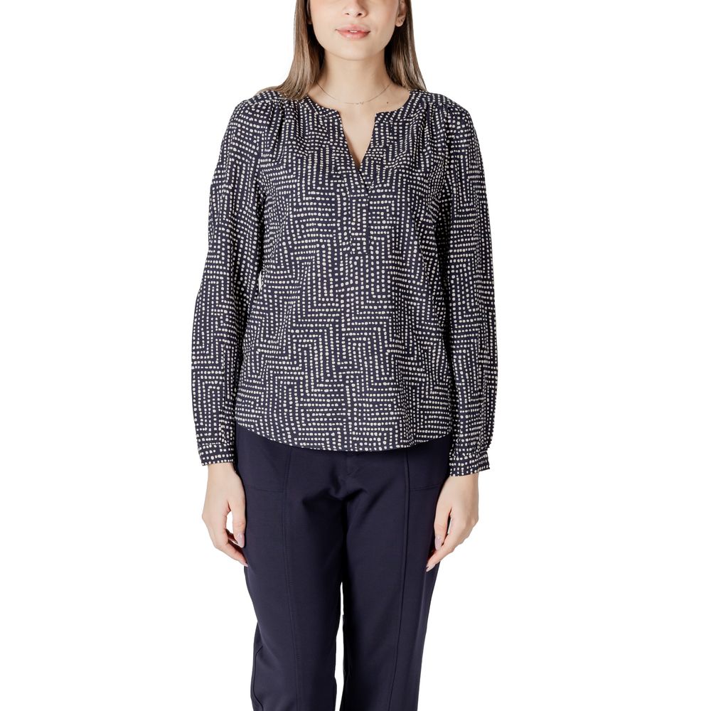 Camicia in viscosa blu