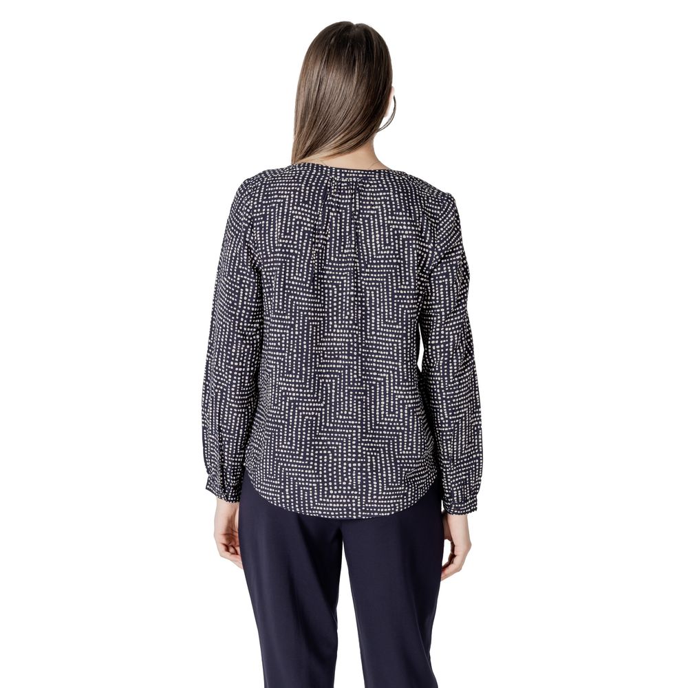 Camicia in viscosa blu
