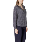 Camicia in viscosa blu