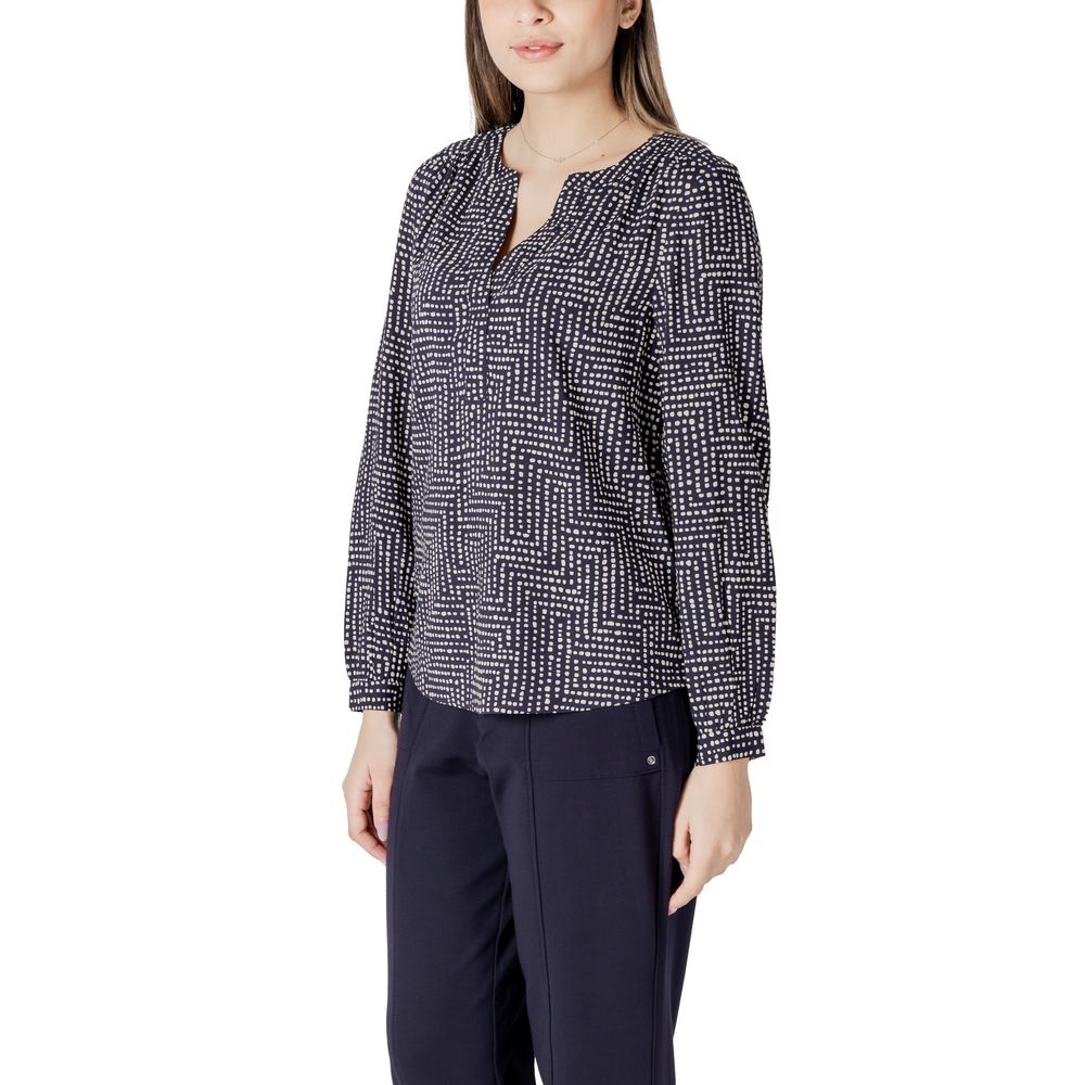 Camicia in viscosa blu