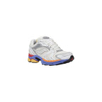 White Synthetic Athletic Sneakers