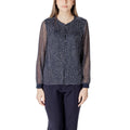 Blue Polyester Blouse