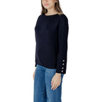 Blue Polyester Sweatshirt