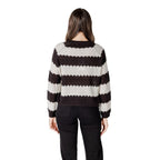 Black And White Marabou Sweatshirt